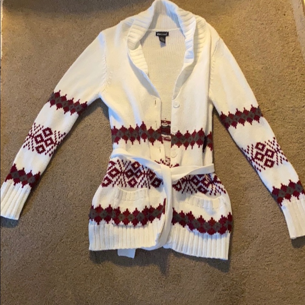 Belted cardigan